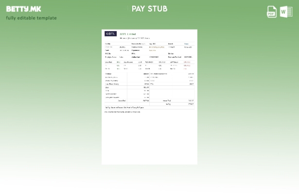 Модерен стил GBTL Ограничена текстилна компанија шаблон уплатница